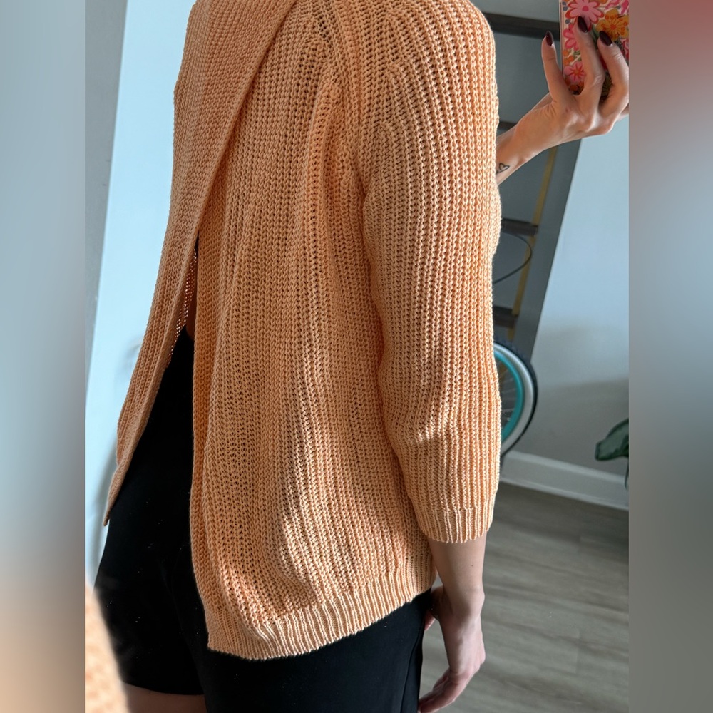 Zara Knit Sweater With Open Back